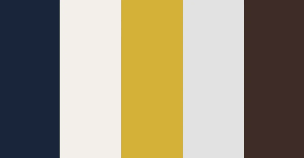 Deep Navy Blue Gold Kitchen Color Palette