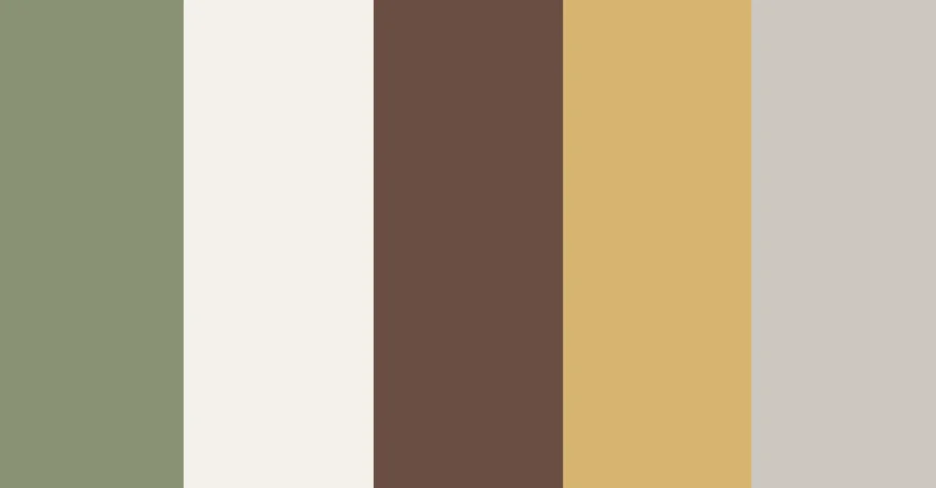 Ivory Olive Wood Kitchen Color Palette