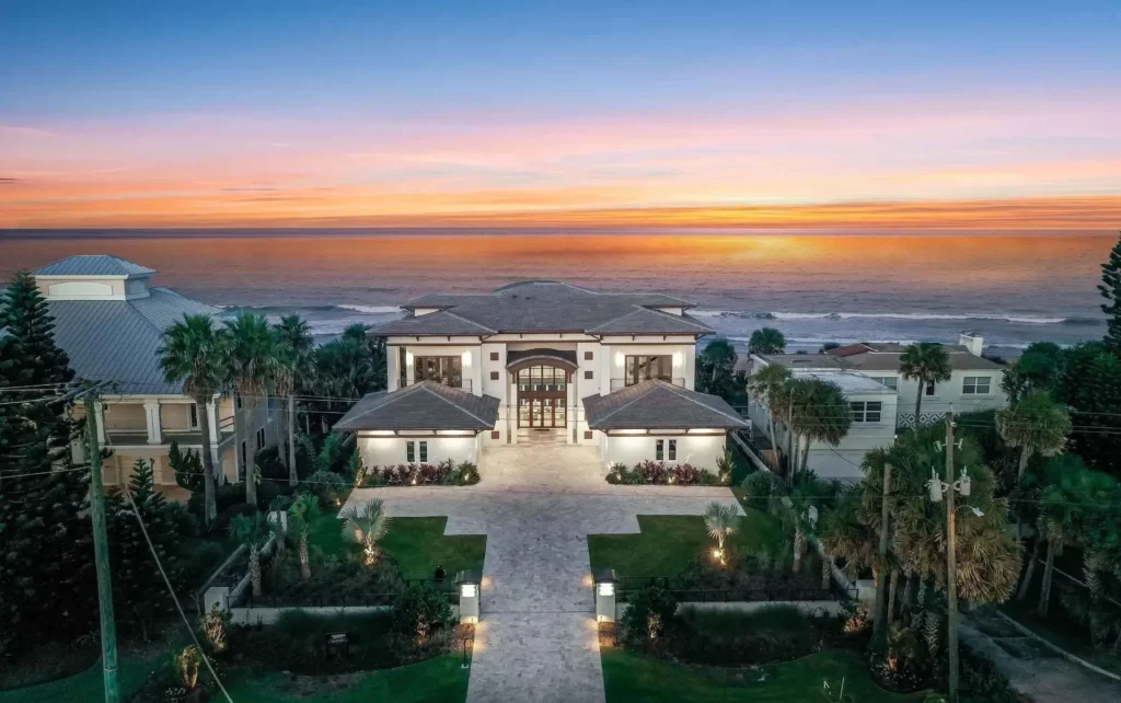 Ormond Beach Top Selling Oceanfront Home Aerial View
