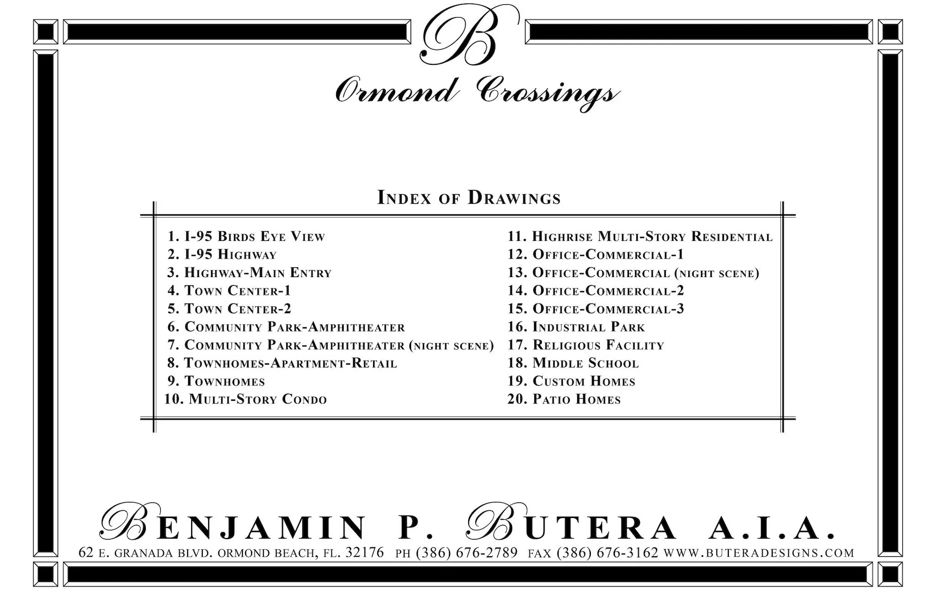 Ormond Crossings I-95 Interstate highway new urban development by Ben Butera, best Ormond Beach architect and designer.